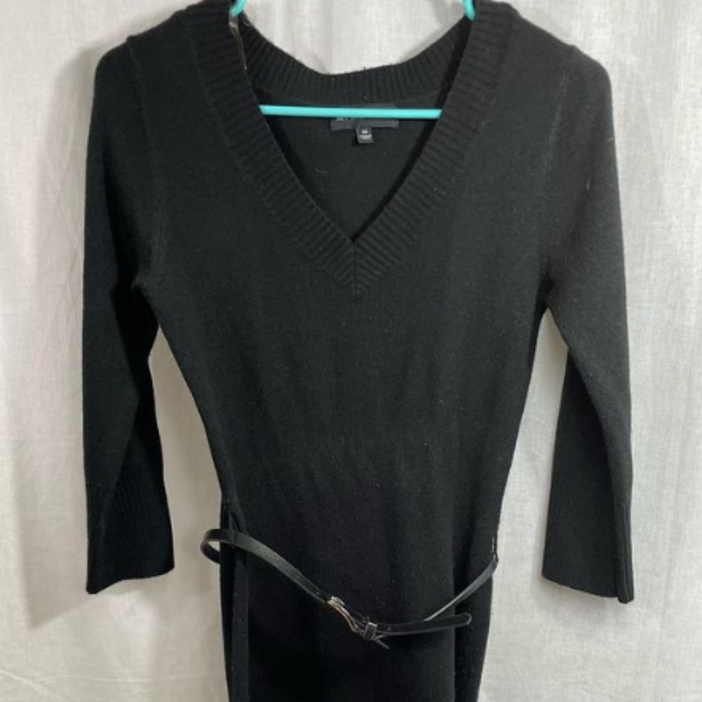 Mini Black Sweater Dress - Medium